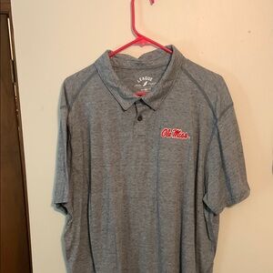 League Heather Gray Ole Miss Polo